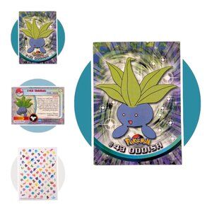 Pokemon Topps Chrome Series 1 Card (A02): #43 Oddish, Blue Logo